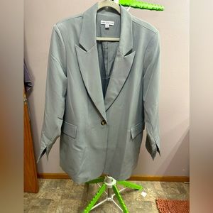 And Now This Grey Blazer